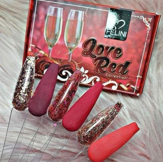 COLECCION ACRILICOS LOVE RED FELINI